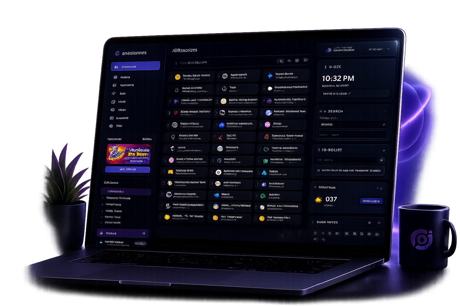 Orbital Office customizable dashboard